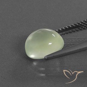 9,17 ctw natürlicher Olivgrün Prehnit, Oval, Transparent / Lichtdurchlässig