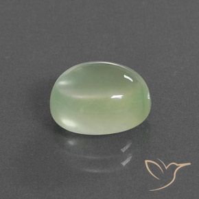 9,17 ctw natürlicher Blasses Birnengrün Prehnit, Oval, Transparent / Lichtdurchlässig