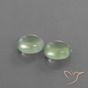 4.16 ct natürliche gelblich-grün Prehnit-Edelsteine, Oval, Transparent