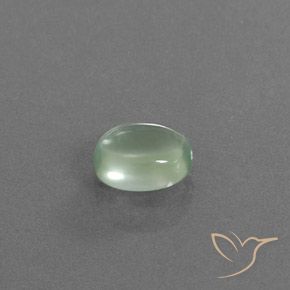 9,17 ctw natürlicher Blasses Gelbgrün Prehnit, Oval, Transparent