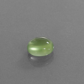 1,35 ctw natürlicher grüner Prehnit, Oval Schliff, Transparent