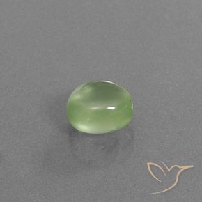 9,17 ctw natürlicher Mittelgrün Prehnit, Oval, Transparent / Lichtdurchlässig