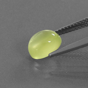 9,17 ctw natürlicher gelb-grün Prehnit, Oval Schliff, Transparent