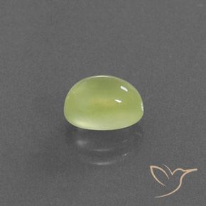 9,17 ctw natürlicher hellgelb Prehnit, Oval, Transparent / Lichtdurchlässig