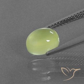 9,17 ctw natürlicher Helles Zitronengelb Prehnit, Oval, Transparent / Lichtdurchlässig