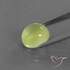9,17 ctw natürlicher hellgelb Prehnit, Oval, Transparent / Lichtdurchlässig