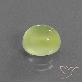 9,17 ctw natürlicher hellgelb Prehnit, Oval, Transparent / Lichtdurchlässig