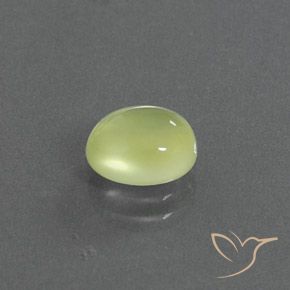 9,17 ctw natürlicher hellgelb Prehnit, Oval, Transparent / Lichtdurchlässig