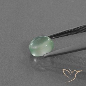 9,17 ctw natürlicher Helle Minze Prehnit, Oval, Transparent