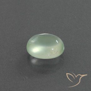 9,17 ctw natürlicher Blasses Gelbgrün Prehnit, Oval, Transparent
