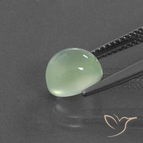 9,17 ctw natürlicher Hellgelb Grün Prehnit, Oval, Transparent / Lichtdurchlässig