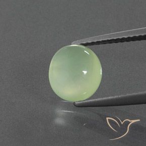 2.50ct Natürlicher gelb-grün Prehnit, Oval, Transparent / Lichtdurchlässig