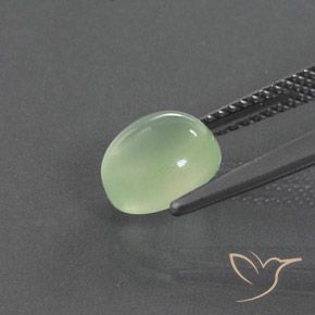 9,17 ctw natürlicher gelb-grün Prehnit, Oval, Transparent / Lichtdurchlässig