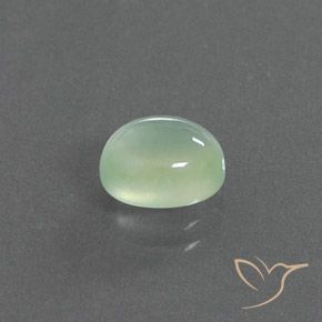 9,17 ctw natürlicher Helles Birnengrün Prehnit, Oval, Transparent / Lichtdurchlässig