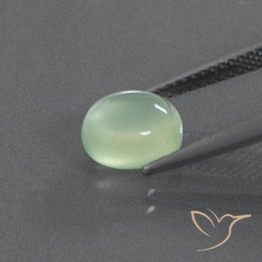 9,17 ctw natürlicher Helles Birnengrün Prehnit, Oval, Transparent / Lichtdurchlässig