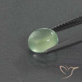 9,17 ctw natürlicher Helles Birnengrün Prehnit, Oval, Transparent / Lichtdurchlässig