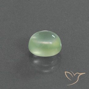 9,17 ctw natürlicher hellgelblich-grün Prehnit, Oval, Transparent / Lichtdurchlässig
