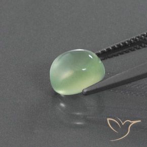 9,17 ctw natürlicher hellgelblich-grün Prehnit, Oval, Transparent / Lichtdurchlässig
