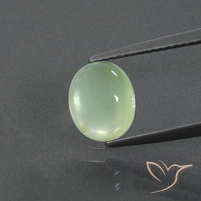 2.24ct Natürlicher Blasses Gelbgrün Prehnit, Oval, Transparent / Lichtdurchlässig
