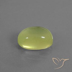 9,17 ctw natürlicher hellgrünlich-gelb Prehnit, Oval, Transparent / Lichtdurchlässig