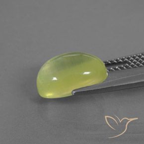 9,17 ctw natürlicher hellgrünlich-gelb Prehnit, Oval, Transparent / Lichtdurchlässig