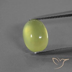 2.80ct Natürlicher hellgrünlich-gelb Prehnit, Oval, Transparent / Lichtdurchlässig