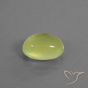 9,17 ctw natürlicher hellgrünlich-gelb Prehnit, Oval, Transparent / Lichtdurchlässig