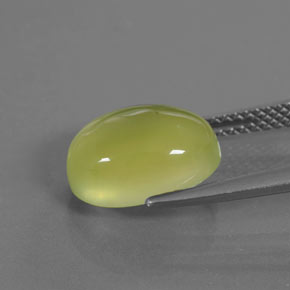 4,26 ctw natürlicher grüner Prehnit, Transparent, Transparent / Lichtdurchlässig
