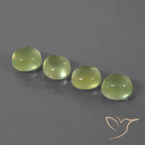 6.69 ct natürliche Helles Zitronengelb Prehnit-Edelsteine, Oval, Transparent