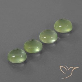 6.38 ct natürliche limettengrün Prehnit-Edelsteine, Oval, Transparent