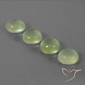 10.32 ct natürliche Mittelgrün Prehnit-Edelsteine, Oval, Transparent