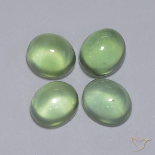 6.16 ct natürliche gelb-grün Prehnit-Edelsteine, Oval, Transparent