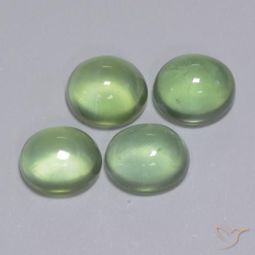 6.16 ct natürliche gelb-grün Prehnit-Edelsteine, Oval, Transparent