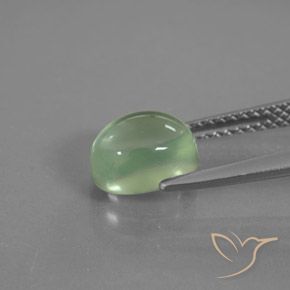 9,17 ctw natürlicher gelblich-grün Prehnit, Oval, Transparent