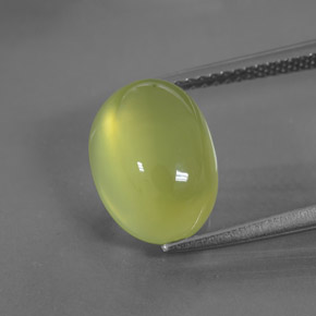 5,40 ctw natürlicher grüner Prehnit, Transparent, Transparent / Lichtdurchlässig