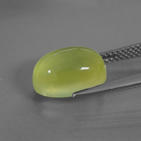 5,40 ctw natürlicher grüner Prehnit, Transparent, Transparent / Lichtdurchlässig