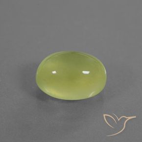 9,17 ctw natürlicher hellgelb Prehnit, Oval, Transparent / Lichtdurchlässig