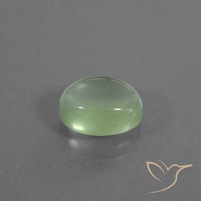 9,17 ctw natürlicher Sehr helles Grün Prehnit, Oval, Transparent