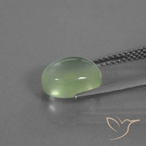 9,17 ctw natürlicher Sehr helles Grün Prehnit, Oval, Transparent