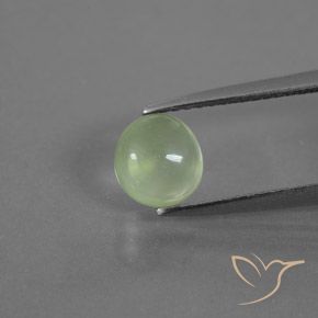 1.21ct Natürlicher Blasses Grün Prehnit, Oval, Transparent