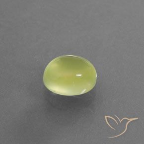 9,17 ctw natürlicher hellgelb Prehnit, Oval, Transparent / Lichtdurchlässig