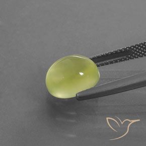 9,17 ctw natürlicher hellgelb Prehnit, Oval, Transparent / Lichtdurchlässig