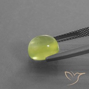 9,17 ctw natürlicher Helles Zitronengelb Prehnit, Oval, Transparent / Lichtdurchlässig