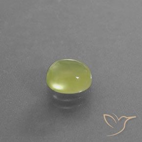 9,17 ctw natürlicher hellgrünlich-gelb Prehnit, Oval, Transparent / Lichtdurchlässig