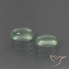 3.06 ct natürliche mintgrün Prehnit-Edelsteine, Oval, Transparent