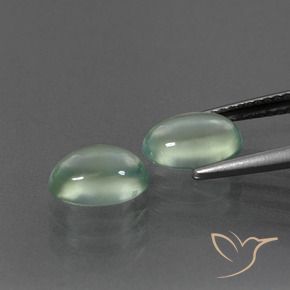 3.06 ct natürliche mintgrün Prehnit-Edelsteine, Oval, Transparent