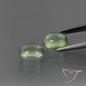 2.36 ct natürliche Birnengrün Prehnit-Edelsteine, Oval, Transparent