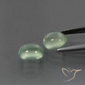 2.70 ct natürliche Helles Birnengrün Prehnit-Edelsteine, Oval, Transparent