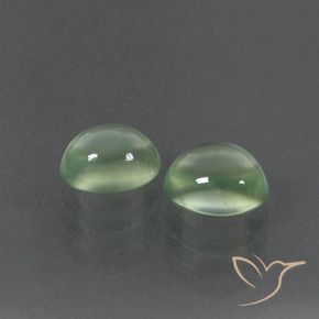 3.26 ct natürliche gelblich-grün Prehnit-Edelsteine, Oval, Transparent