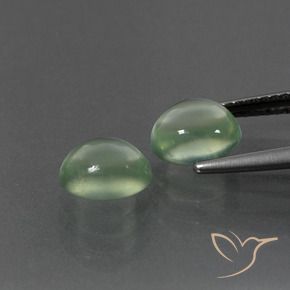 3.26 ct natürliche gelblich-grün Prehnit-Edelsteine, Oval, Transparent
